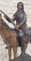 Frederic Remington PEACE Native American Indian on Horseback Bronze Sculpture Western