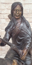 Frederic Remington PEACE Native American Indian on Horseback Bronze Sculpture Western