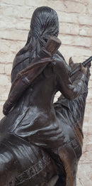 Frederic Remington PEACE Native American Indian on Horseback Bronze Sculpture Western