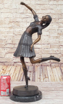 Gypsy Dancer Girl Bronze Sculpture Statue Art Decor by Chiparus on Marble Base