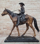 WILL ROGERS Bronze Statue Sculpture Frederic Remington Western Cowboy 23" x 23"