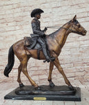 WILL ROGERS Bronze Statue Sculpture Frederic Remington Western Cowboy 23" x 23"