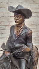 WILL ROGERS Bronze Statue Sculpture Frederic Remington Western Cowboy 23" x 23"