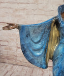 Julius Erte Art Deco Bronze Fashion Model Showgirl Sculpture Statue Glazed Patina 19" x 15"