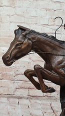 CHEYENNE by Frederic Remington Native American Horseback Western Bronze Statue Sculpture 17" x 19"