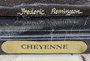 CHEYENNE by Frederic Remington Native American Horseback Western Bronze Statue Sculpture 17" x 19"