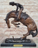 Frederic Remington RATTLESNAKE Rearing Horse Western Bronze Sculpture Statue 18" x 16"