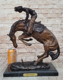 Frederic Remington RATTLESNAKE Rearing Horse Western Bronze Sculpture Statue 18" x 16"