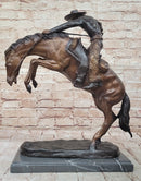 Frederic Remington WOOLY CHAPS Bronze Sculpture Western Cowboy 16" x 17"