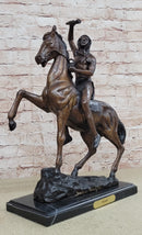 SCALP Frederic Remington Bronze Statue Sculpture Native American Western 19" x 21"