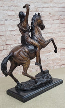 SCALP Frederic Remington Bronze Statue Sculpture Native American Western 19" x 21"