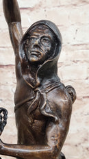 SCALP Frederic Remington Bronze Statue Sculpture Native American Western 19" x 21"