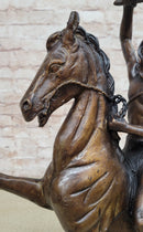 SCALP Frederic Remington Bronze Statue Sculpture Native American Western 19" x 21"