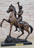 SCALP Frederic Remington Bronze Statue Sculpture Native American Western 19" x 21"