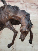 WOOLY CHAPS Frederic Remington Bronze Desktop Statue Sculpture Western 10" x 11"