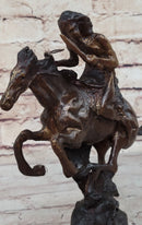 CHEYENNE by Frederic Remington Native American Riding Horse Bronze Statue Sculpture 8" x 10"
