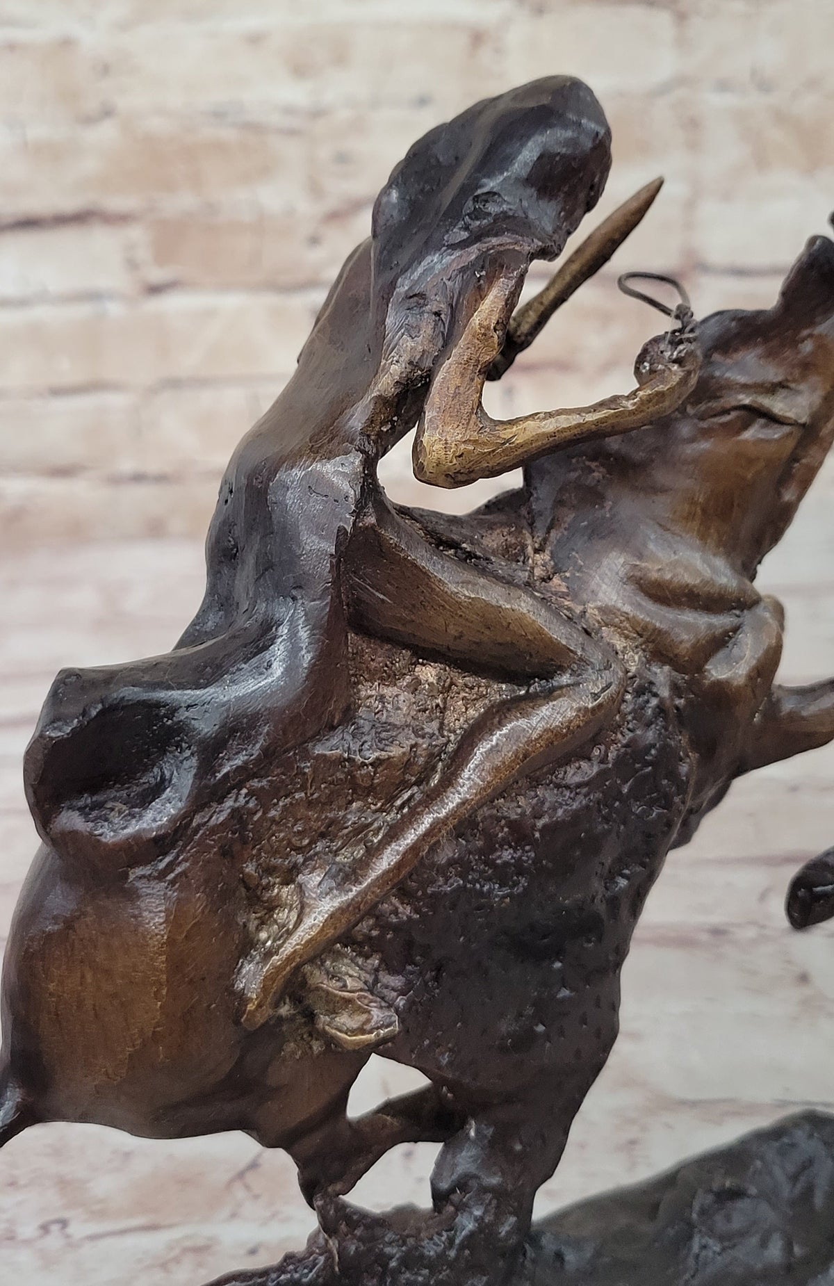 CHEYENNE by Frederic Remington Native American Riding Horse Bronze Sta