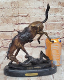 WICKED PONY Frederic Remington Bronze Statue Sculpture Cowboy Thrown from Horse 11" x 11"