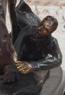 WICKED PONY Frederic Remington Bronze Statue Sculpture Cowboy Thrown from Horse 11" x 11"