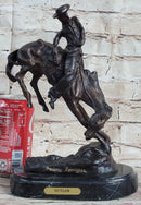OUTLAW by Frederic Remington Western Bronze Statue Sculpture Cowboy Horse 10" x 9"