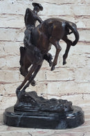 OUTLAW by Frederic Remington Western Bronze Statue Sculpture Cowboy Horse 10" x 9"