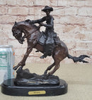 PEACE Frederic Remington Bronze Desktop Statue Sculpture Western Cowboy 10" x 10"