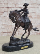 PEACE Frederic Remington Bronze Desktop Statue Sculpture Western Cowboy 10" x 10"