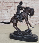 PEACE Frederic Remington Bronze Desktop Statue Sculpture Western Cowboy 10" x 10"