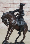 PEACE Frederic Remington Bronze Desktop Statue Sculpture Western Cowboy 10" x 10"