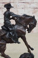 PEACE Frederic Remington Bronze Desktop Statue Sculpture Western Cowboy 10" x 10"