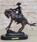 PEACE Frederic Remington Bronze Desktop Statue Sculpture Western Cowboy 10" x 10"