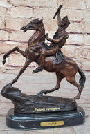 SCALP Frederic Remington Bronze Statue Sculpture Native American Western 10" x 9"