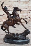 SCALP Frederic Remington Bronze Statue Sculpture Native American Western 10" x 9"