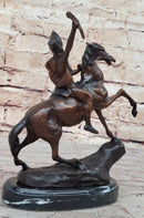 SCALP Frederic Remington Bronze Statue Sculpture Native American Western 10" x 9"