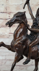 SCALP Frederic Remington Bronze Statue Sculpture Native American Western 10" x 9"