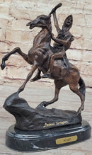 SCALP Frederic Remington Bronze Statue Sculpture Native American Western 10" x 9"