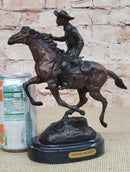 Original Thomas. Trooper Bronze Sculpture Man Riding Horse Figurine Figure SALE