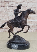 Original Thomas. Trooper Bronze Sculpture Man Riding Horse Figurine Figure SALE