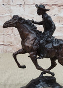 Original Thomas. Trooper Bronze Sculpture Man Riding Horse Figurine Figure SALE