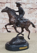 Original Thomas. Trooper Bronze Sculpture Man Riding Horse Figurine Figure SALE