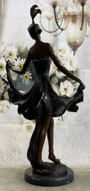 TALL CLASSIC DANCER SIGNED CHIPARUS BRONZE FIGURINE STATUE SCULPTURE FIGURE NR