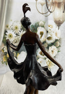 TALL CLASSIC DANCER SIGNED CHIPARUS BRONZE FIGURINE STATUE SCULPTURE FIGURE NR
