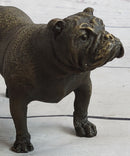 English Bulldog Miniature Bronze Statue Sculpture Figure Figurine Original Art 3" x 6"