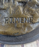 PJ Mene Horse & Foal Bronze Statue Sculpture Figure Equestrian Horses Decor 14" x 17"