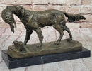 Hot Cast Bronze Golden Retriever Hunting Dog w/ Quail Statue Sculpture Art Decor