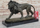 Young Male Lion Hot Cast Bronze Sculpture Wildlife Art Figure by Milo