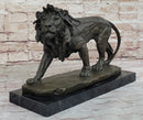 Young Male Lion Hot Cast Bronze Sculpture Wildlife Art Figure by Milo