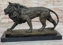 Young Male Lion Hot Cast Bronze Sculpture Wildlife Art Figure by Milo
