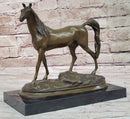 Western Bronze ART France warm-blooded fine horse Animals statue Figurine Figure