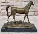 Western Bronze ART France warm-blooded fine horse Animals statue Figurine Figure